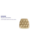 Hard Gold Tufted Vinyl Chiavari Chair Cushion - Flash Furniture