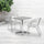 23.5'' Square Aluminum Indoor-Outdoor Table with Base - Flash Furniture