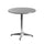 27.5'' Round Aluminum Indoor-Outdoor Table Set with 2 Beige Rattan Chairs - Flash Furniture