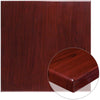 36'' Square High-Gloss Mahogany Resin Table Top with 2'' Thick Drop-Lip - Flash Furniture