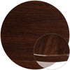 48'' Round High-Gloss Walnut Resin Table Top with 2'' Thick Drop-Lip - Flash Furniture