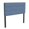 Full Channel Stitched Fabric Upholstered Headboard, from 44.5'' to 57.25'' - Blue - Flash Furniture