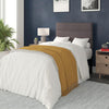 Twin Channel Stitched Fabric Upholstered Headboard, from 44.5'' to 57.25'' - Gray - Flash Furniture