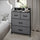 4 Drawer Nightstand with Charging Station, 2 USB Ports, Black Metal Frame - Flash Furniture