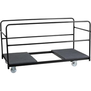 Folding Table Dolly with Carpeted Platform for Round Tables - Flash Furniture