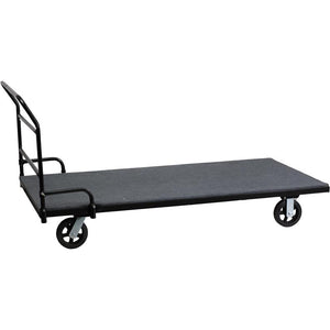 Folding Table Dolly with Carpeted Platform for Rectangular Tables - Flash Furniture