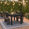 Rustic Style Farmhouse Dining Room Table - Flash Furniture