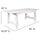 7' x 40'' Farm Style Dining Table with X-Legs for Commercial and Residential Use - Flash Furniture