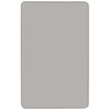 Mobile 36''W x 72''L Grey HP Activity Table - Height Adjustable Short Legs - Flash Furniture