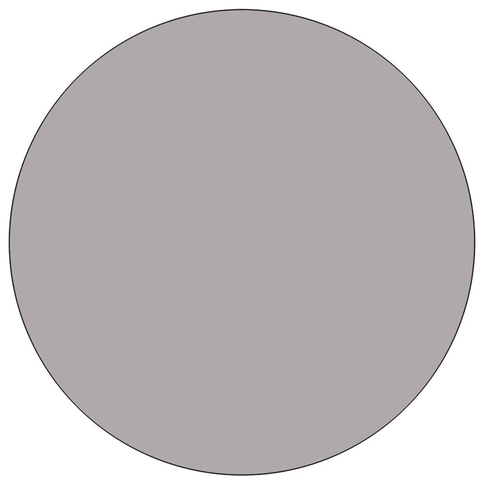 Mobile 42'' Round Grey Thermal Activity Table - Standard Height Adjustable Legs - Flash Furniture