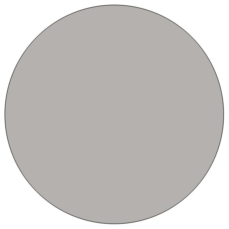 42'' Round Grey HP Laminate Activity Table - Standard Height Adjustable Legs - Flash Furniture