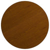 42'' Round Oak HP Laminate Activity Table - Standard Height Adjustable Legs - Flash Furniture