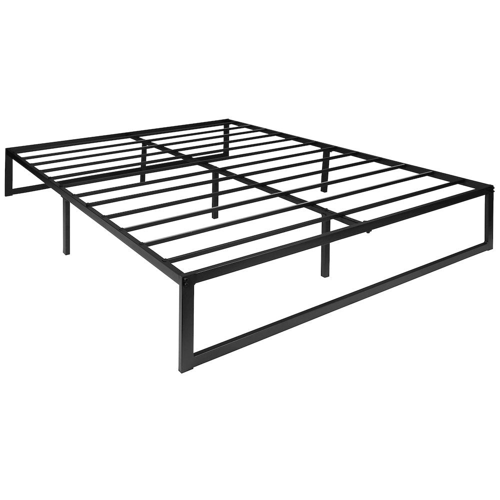 14 in Metal Platform Bed Frame - (Queen) - Flash Furniture