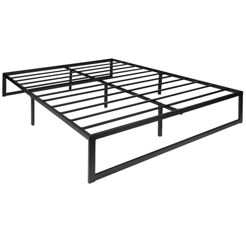 14 in Metal Platform Bed Frame - (Queen) - Flash Furniture
