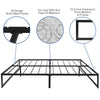 14 in Metal Platform Bed Frame - (Queen) - Flash Furniture