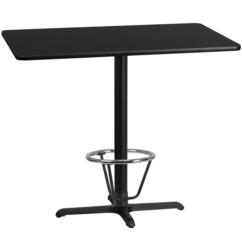30'' x 48'' Black Table Top with 23.5'' x 29.5'' Bar Height - Flash Furniture