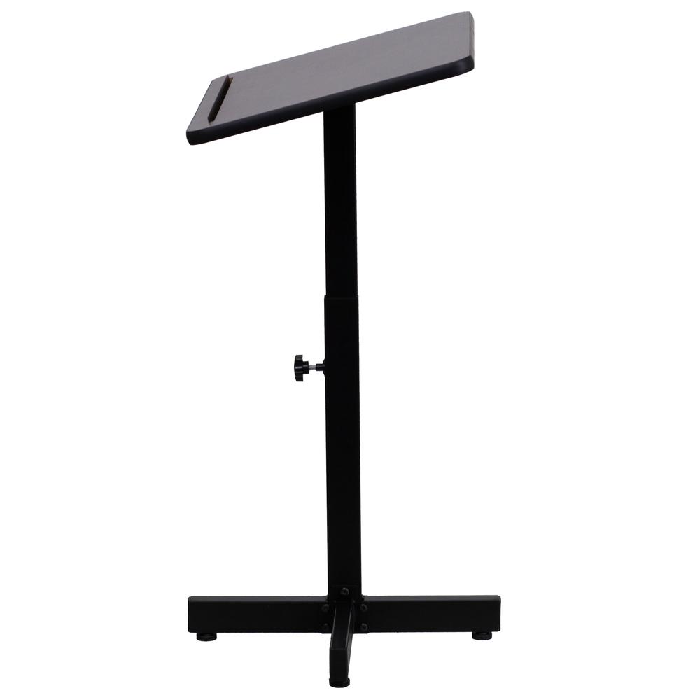 Adjustable Height Metal Lectern in Mahogany - Flash Furniture