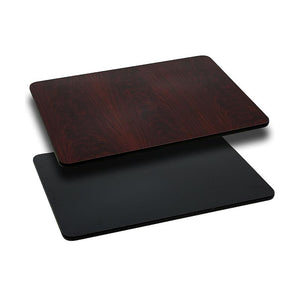 30'' x 42'' Rectangular Table Top with Black or Mahogany Reversible Laminate Top - Flash Furniture