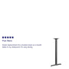 5'' x 22'' Restaurant Table T-Base with 3'' Dia. Bar Height Column - Flash Furniture