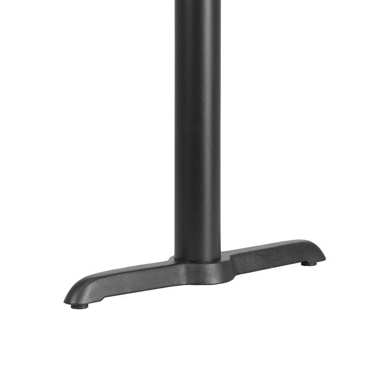 5'' x 22'' Restaurant Table T-Base with 3'' Dia. Table Height Column - Flash Furniture