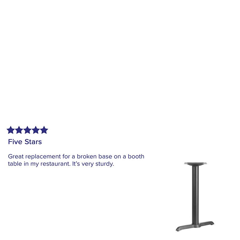 5'' x 22'' Restaurant Table T-Base with 3'' Dia. Table Height Column - Flash Furniture