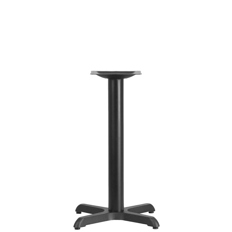 22'' x 22'' Restaurant Table X-Base with 3'' Dia. Table Height Column - Flash Furniture