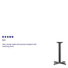 22'' x 22'' Restaurant Table X-Base with 3'' Dia. Table Height Column - Flash Furniture