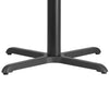 30'' x 30'' Restaurant Table X-Base with 3'' Dia. Table Height Column - Flash Furniture