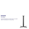 33'' x 33'' Restaurant Table X-Base with 4'' Dia. Bar Height Column - Flash Furniture
