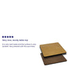 24'' Square Table Top with Natural or Walnut Reversible Laminate Top - Flash Furniture