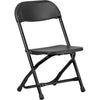 Kids Black Plastic Folding Chair - Flash Furniture