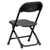 Kids Black Plastic Folding Chair - Flash Furniture