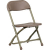 Kids Brown Plastic Folding Chair - Flash Furniture