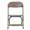 Kids Brown Plastic Folding Chair - Flash Furniture