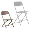 Kids Brown Plastic Folding Chair - Flash Furniture