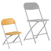 Kids Yellow Plastic Folding Chair - Flash Furniture