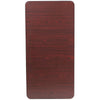 4-Foot Mahogany Melamine Laminate Folding Banquet Table - Flash Furniture
