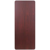 6-Foot High Pressure Mahogany Laminate Folding Banquet Table - Flash Furniture