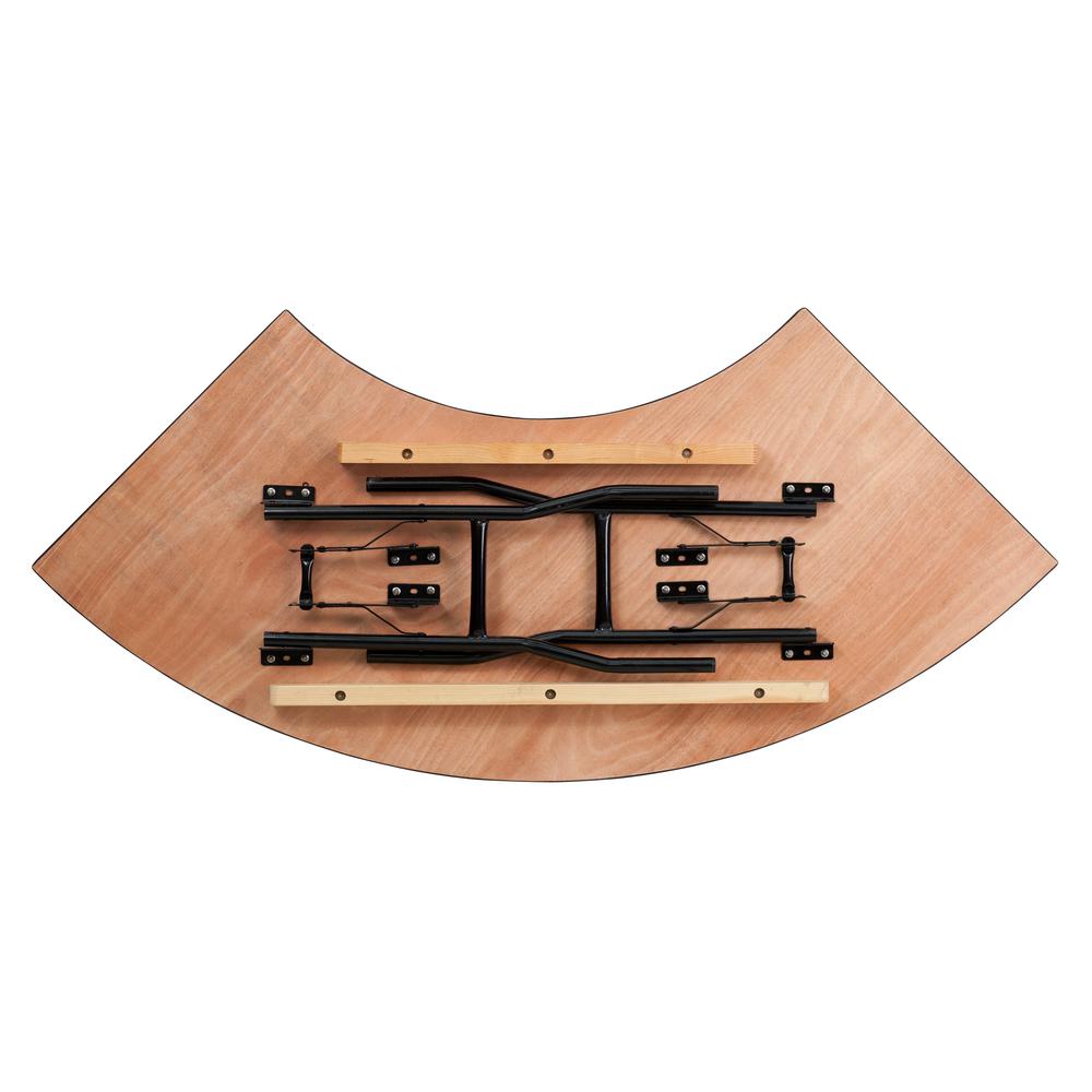 5.5 ft. x 2 ft. Serpentine Wood Folding Banquet Table - Flash Furniture