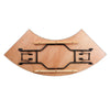 7.25 ft. x 2.5 ft. Serpentine Wood Folding Banquet Table - Flash Furniture