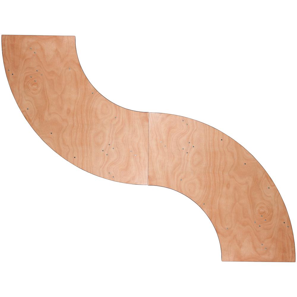 7.25 ft. x 2.5 ft. Serpentine Wood Folding Banquet Table - Flash Furniture