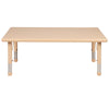 24''W x 48''L Rectangular Natural Plastic Height Adjustable Activity Table - Flash Furniture
