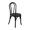 Betsy Commercial Grade Black Thonet Style Solid Wood Stackable Dining Chair - Flash Furniture