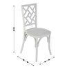 Brooklyn White Solid Wood Stackable Dining Chair with Intricate Back Detail - Flash Furniture