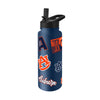 Auburn Tigers Quencher Bottle 34oz Stainless Steel Dreamweave - Logo Brands