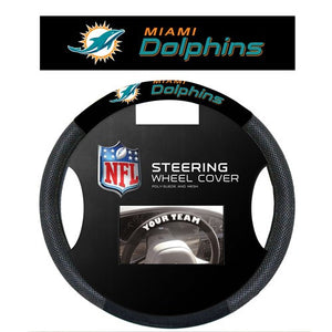 Miami Dolphins Steering Wheel Cover Mesh Style CO - Fremont Die