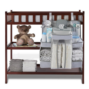 Diaper Caddy and Nursery Organizer for Baby's Essentials - White - L.A. Baby