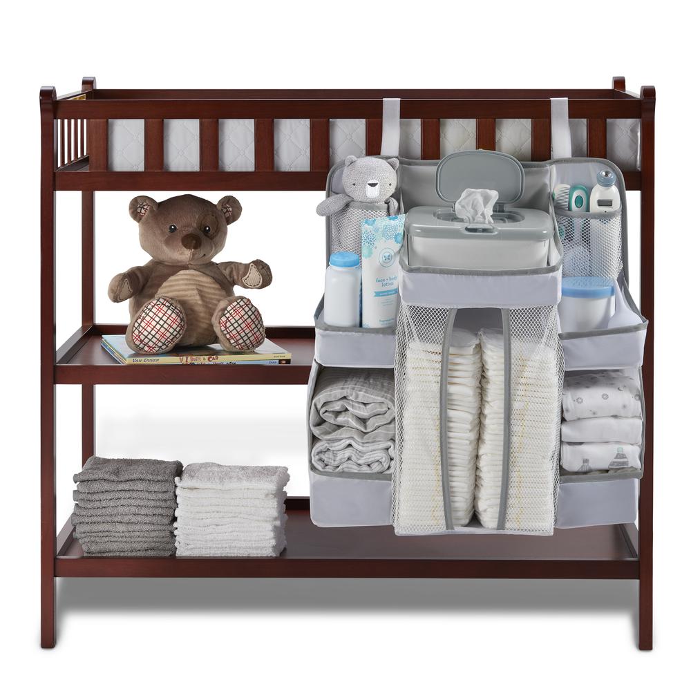 Diaper Caddy and Nursery Organizer for Baby's Essentials - White - L.A. Baby