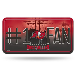 Tampa Bay Buccaneers License Plate #1 Fan - Rico Industries