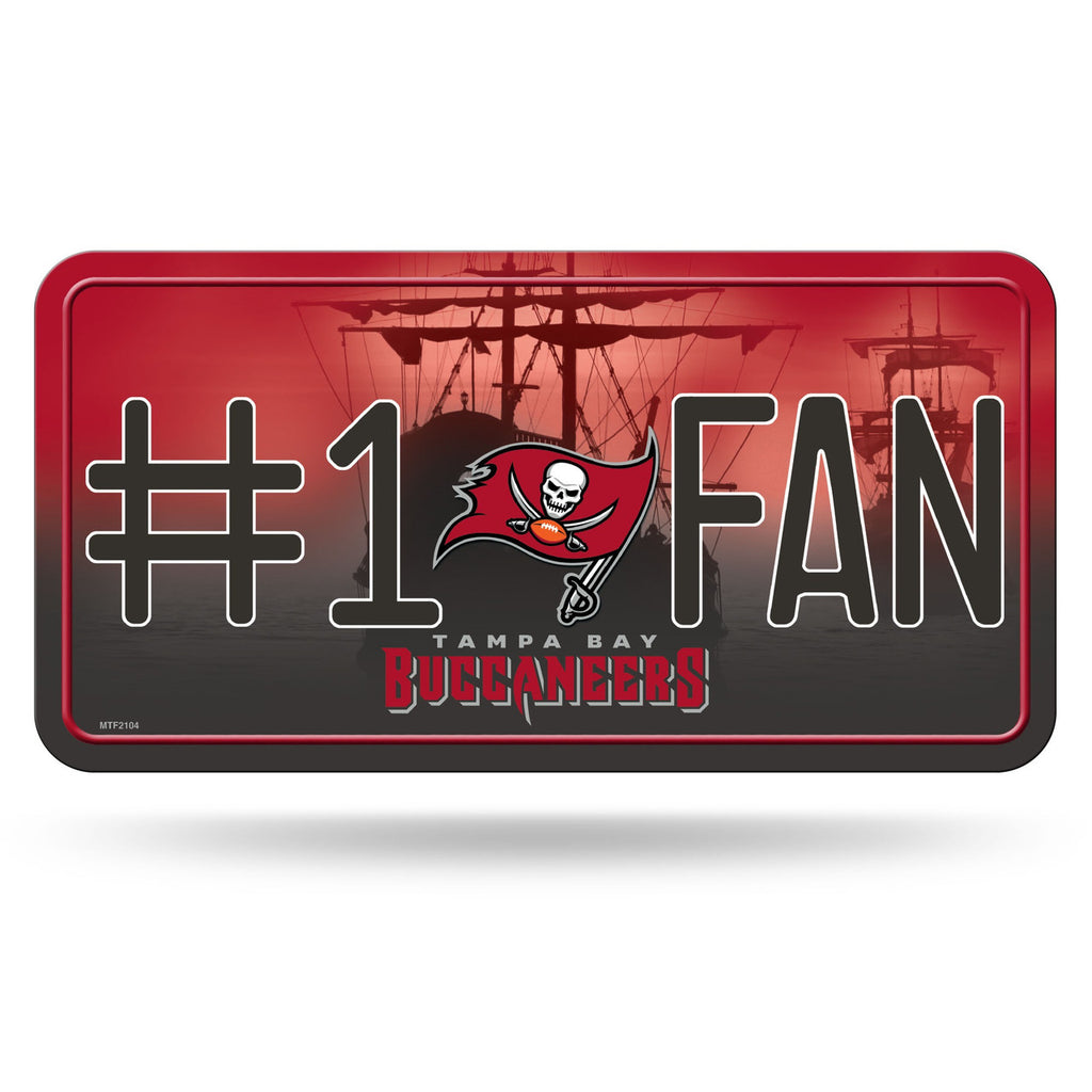 Tampa Bay Buccaneers License Plate #1 Fan - Rico Industries